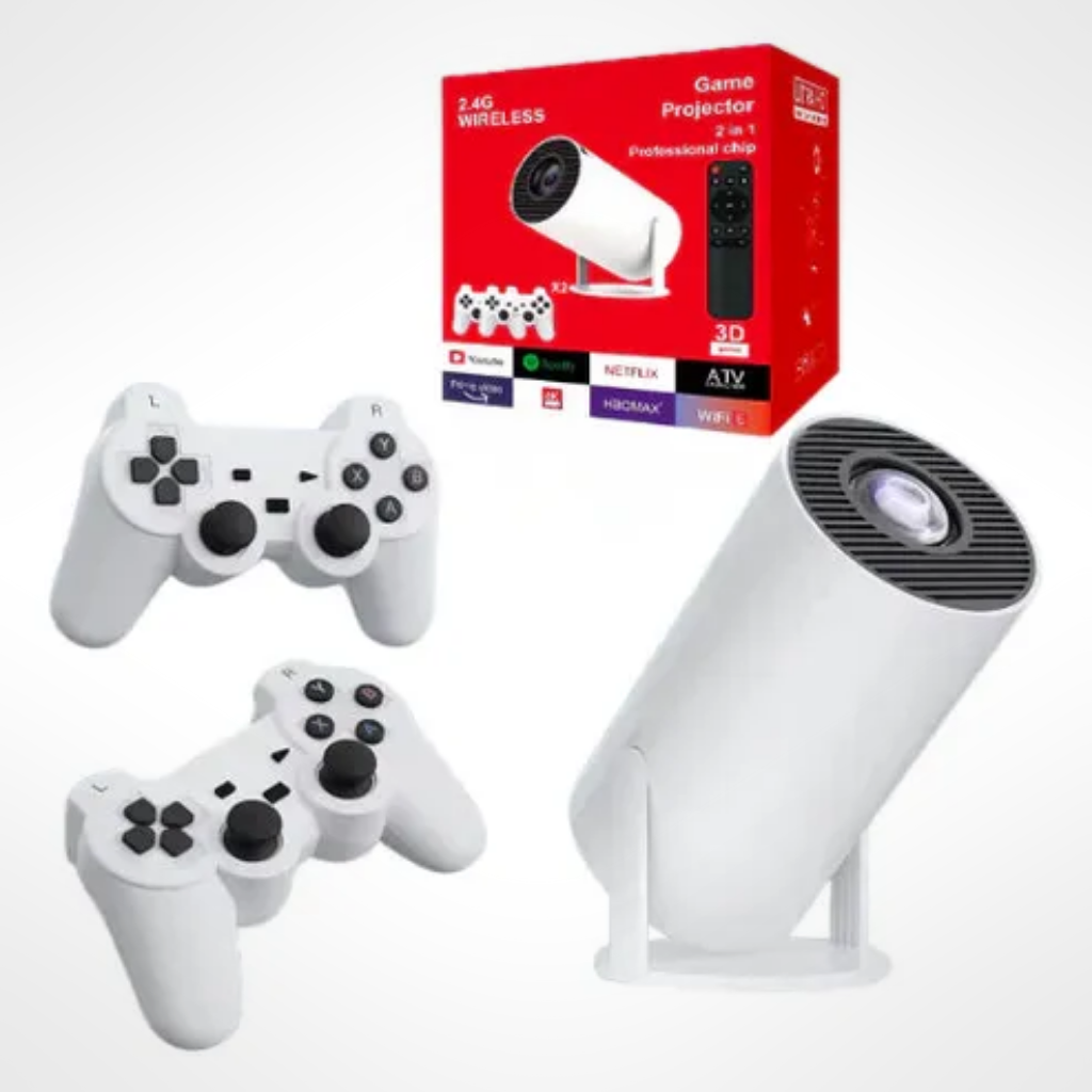 Proyector Smart TV Portátil LED130 con Juegos retro hasta 130"