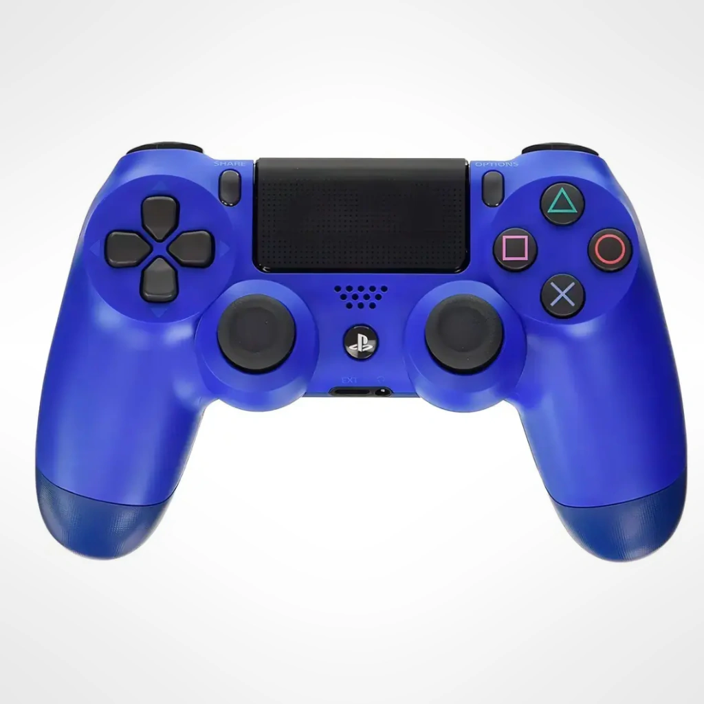 Joystick Inalámbrico para PS4 Azul | Bluetooth | Vibración Dual Shock | Touchpad y Parlante