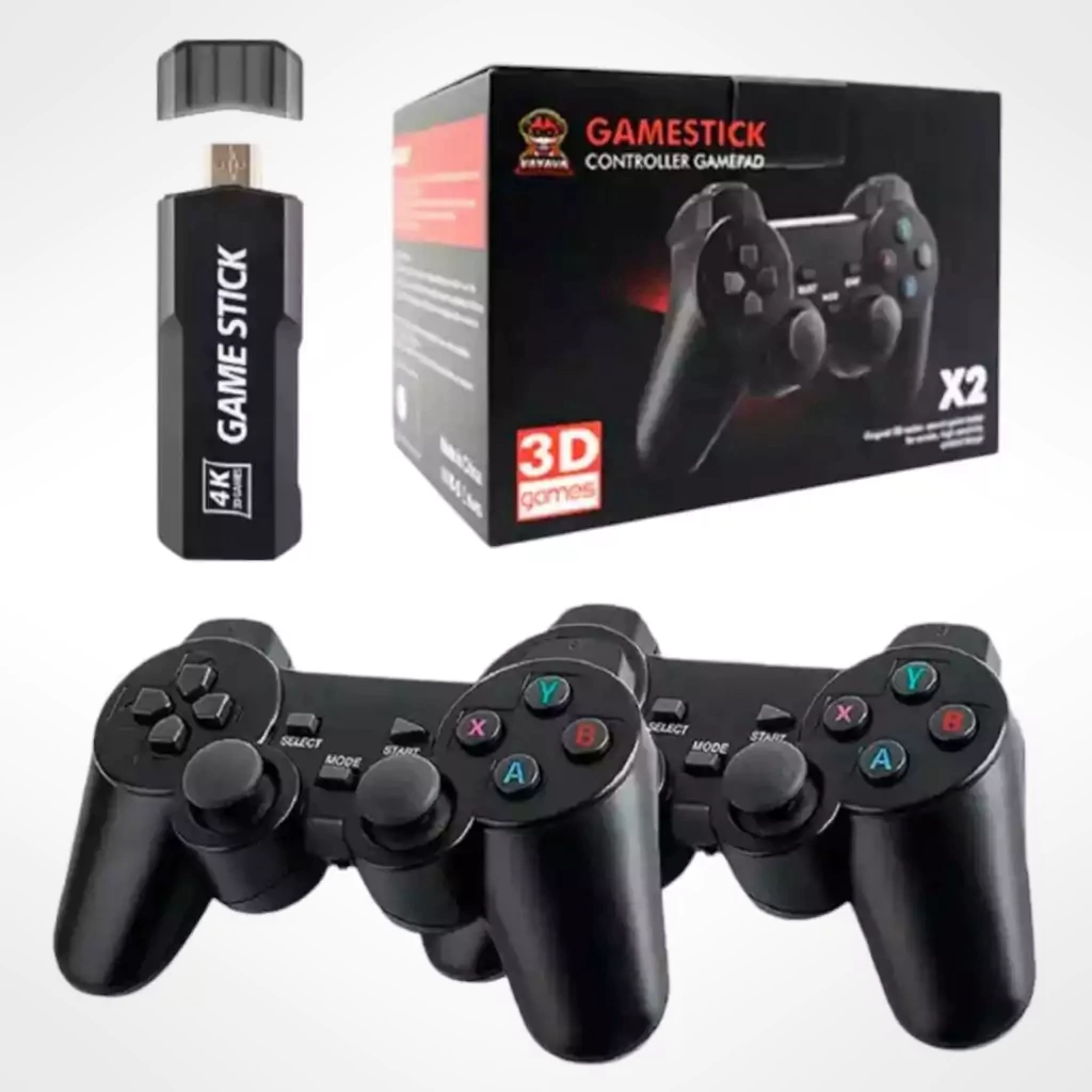 Consola Retro Game Stick X2 4K | 40.000 Juegos Clásicos | 64GB | 2 Joysticks Inalámbricos | Multiemulador