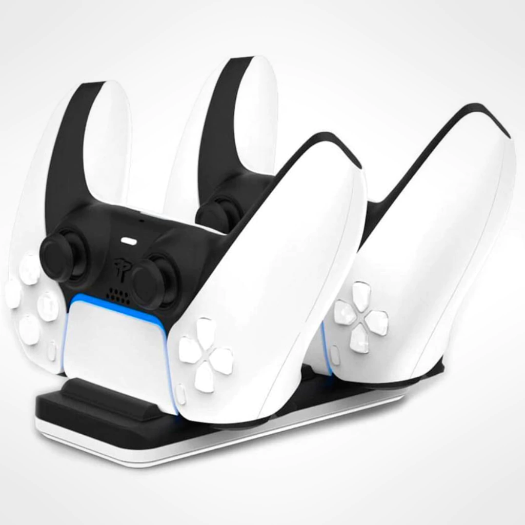 Base de Carga Dual para Joysticks PS5 | Estación de Carga Rápida | Diseño Minimalista | Soporte DualSense