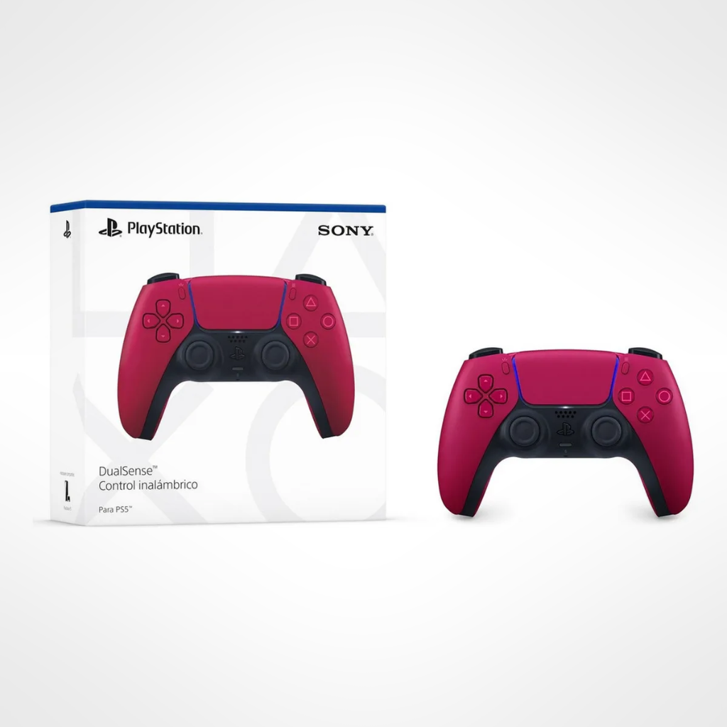 Joystick PS5 DualSense | Control Inalámbrico PlayStation 5 | Retroalimentación Háptica y Gatillos Adaptativos Cosmic Red