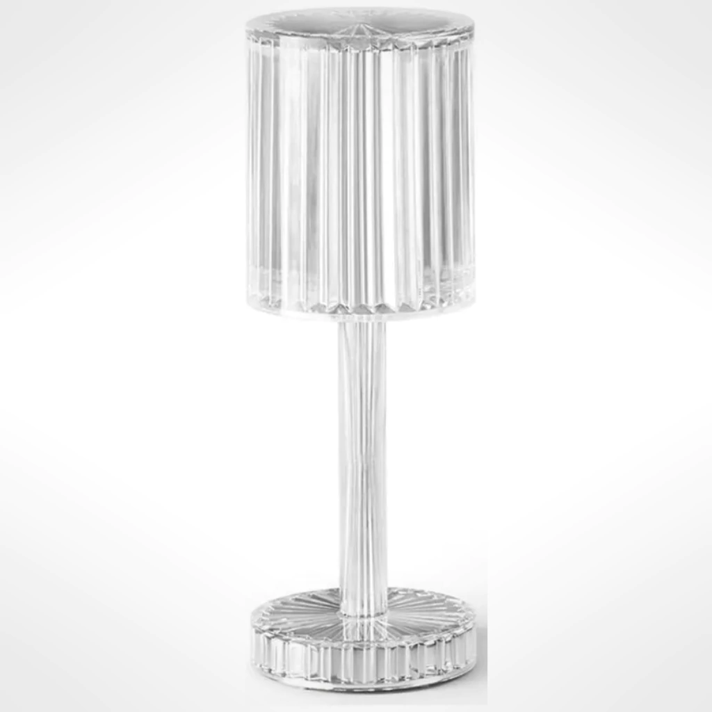 Lámpara de Mesa LED Diamante Cristal 16 Colores | Táctil + Control Remoto | Inalámbrica USB