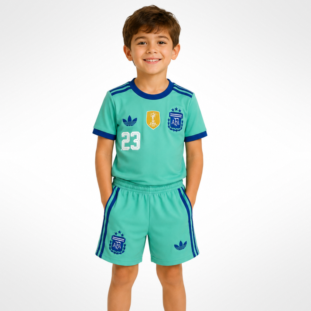 Conjunto De Niño Argentina Dibu Martinez Camiseta Y Short 2026
