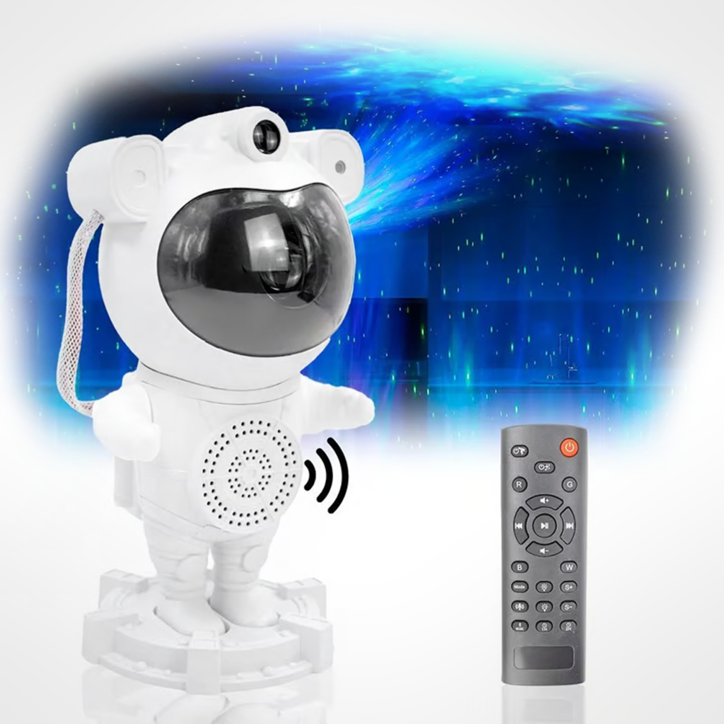 Proyector De Estrellas Astronauta Nebulosa Con Parlante Bluetooth