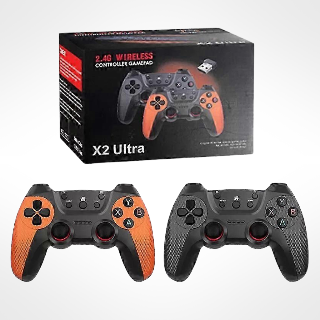 Consola X2 Ultra Game Stick 4K | 30.000 Juegos Retro | 64GB | 2 Joysticks | PS1-PSP-N64