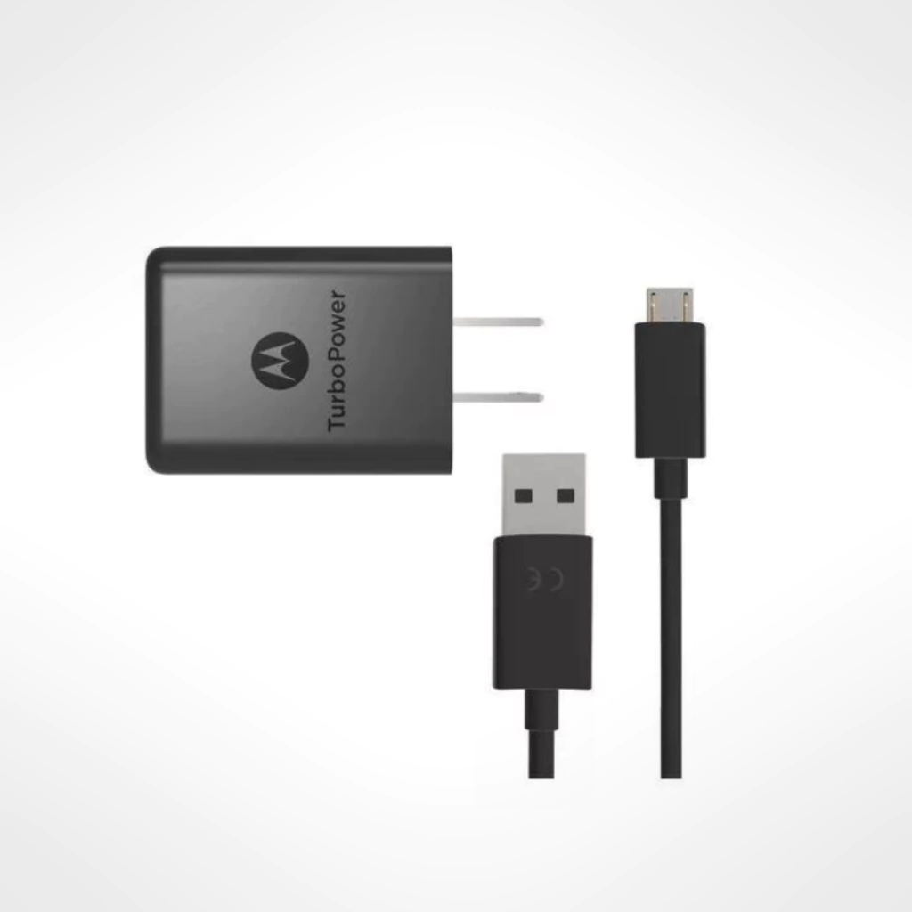 Cargador Motorola TurboPower 30W + Cable Micro-USB