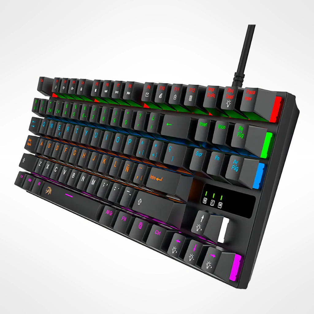 Teclado Gamer Netmak NM-SKILL Retroiluminado LED Negro